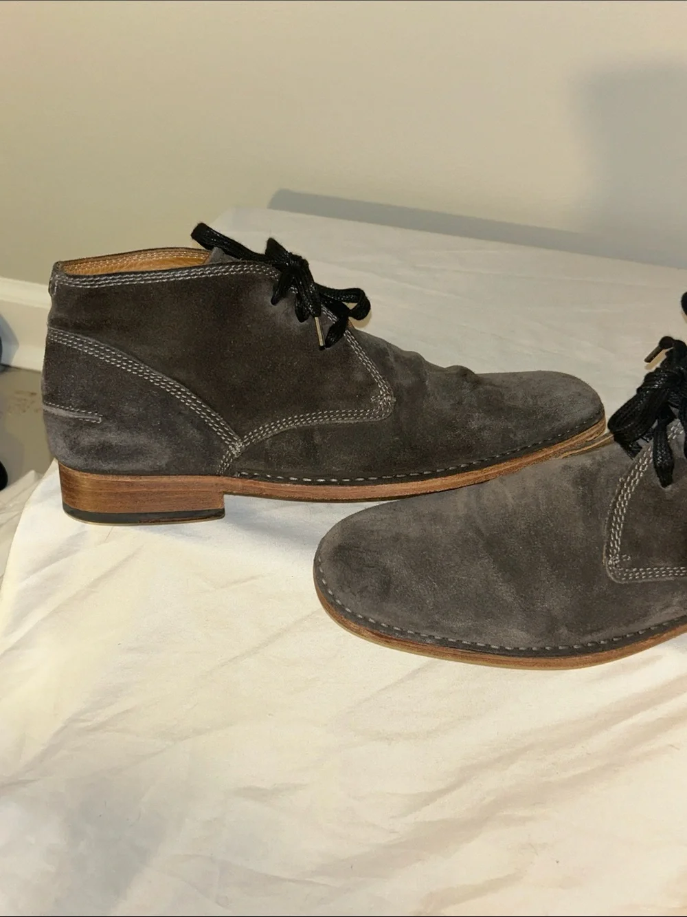John Varvatos Suede Chukka Boots